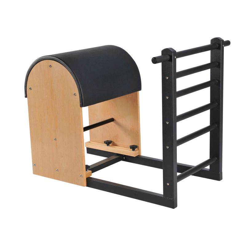 Pilatesfass mit Leiter und Stahlbasis